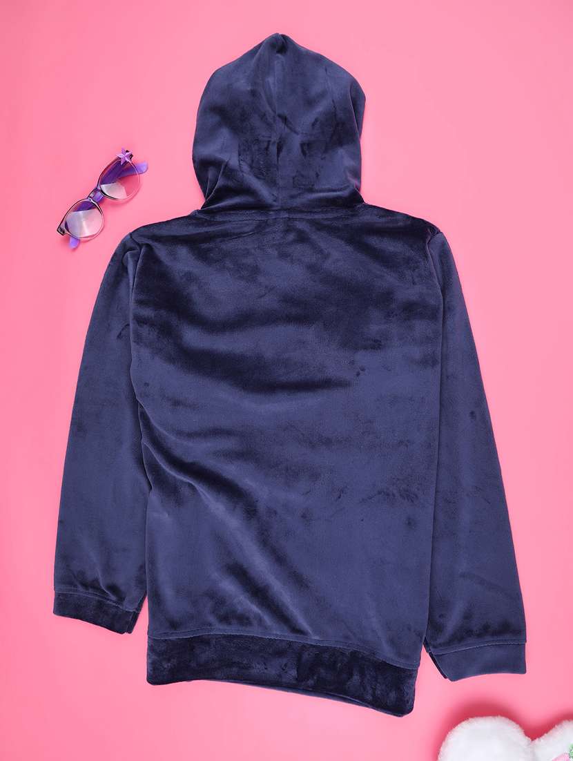 girls long sleeve hooded sweatshirt - 22219580 -  Standard Image - 1