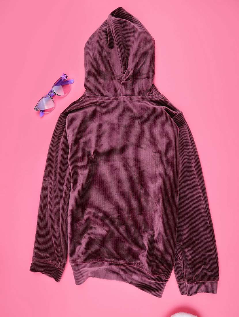 girls long sleeve hooded sweatshirt - 22219581 -  Standard Image - 1