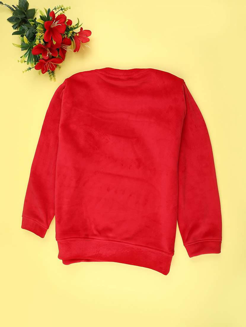 girls round neck long sleeve sweatshirt - 22219601 -  Standard Image - 1