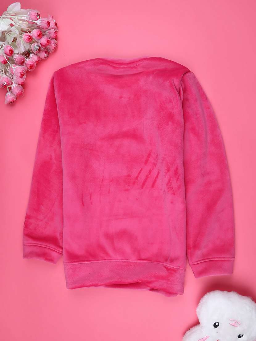 Girls Round Neck Long Sleeve Sweatshirt - 22219607 -  Standard Image - 1