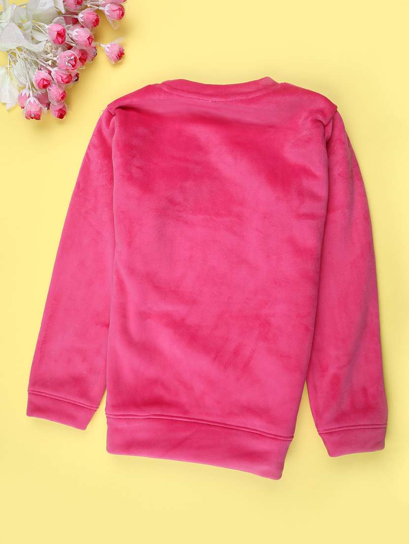 girls round neck long sleeve sweatshirt - 22219658 -  Standard Image - 1