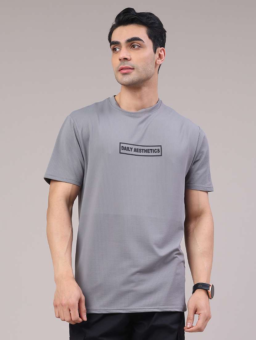 men self design short sleeve regular fit t-shirt - 22219679 -  Standard Image - 1