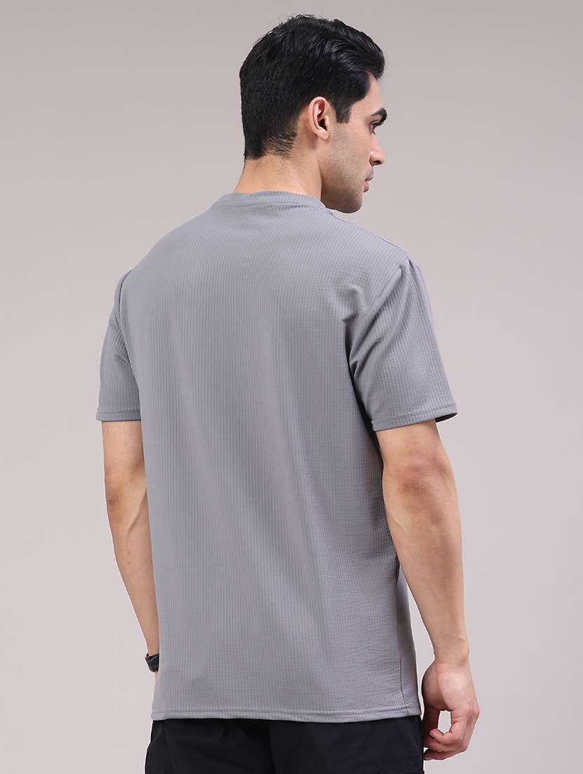 men self design short sleeve regular fit t-shirt - 22219679 -  Standard Image - 4