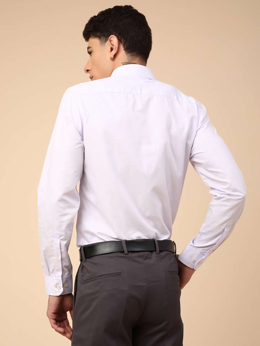 men solid long sleeves formal shirt - 22219734 -  Standard Image - 4