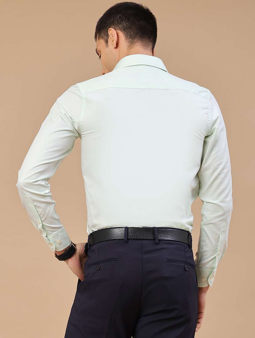 men solid long sleeves formal shirt - 22219735 -  Standard Image - 4