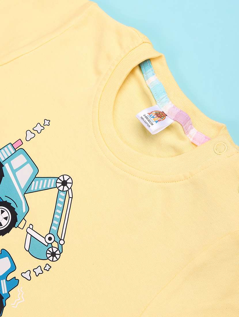 yellow cotton combo infant twin set - 22219757 -  Standard Image - 4