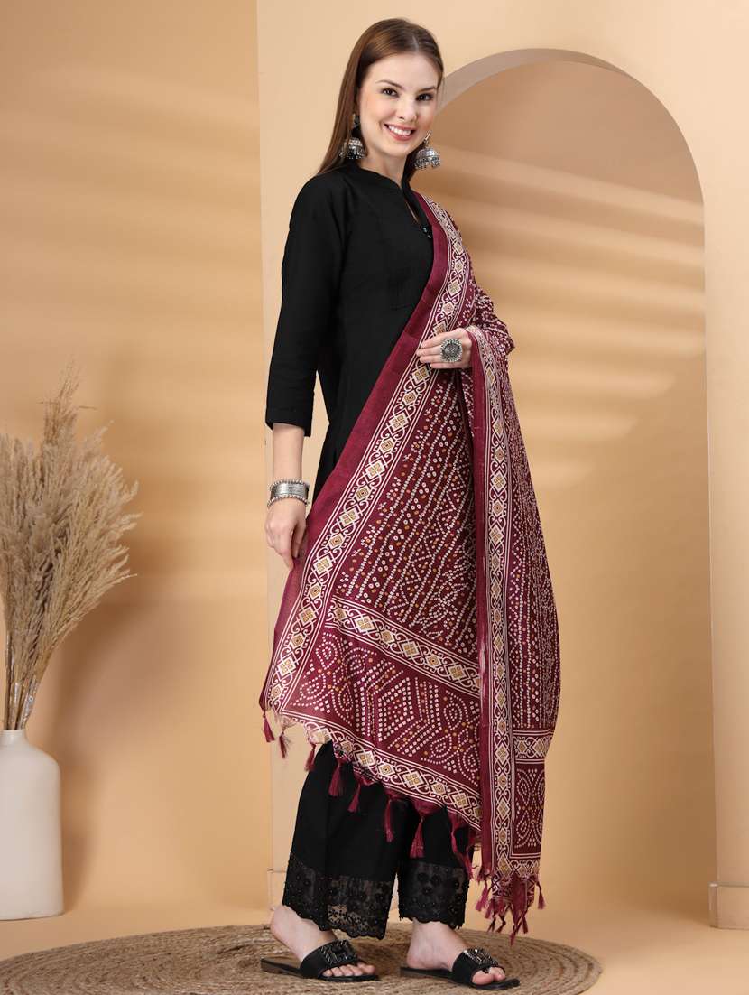 women bandhani printed dupatta - 22219871 -  Standard Image - 1