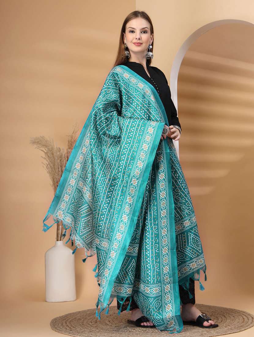 women bandhani printed dupatta - 22219872 -  Standard Image - 1