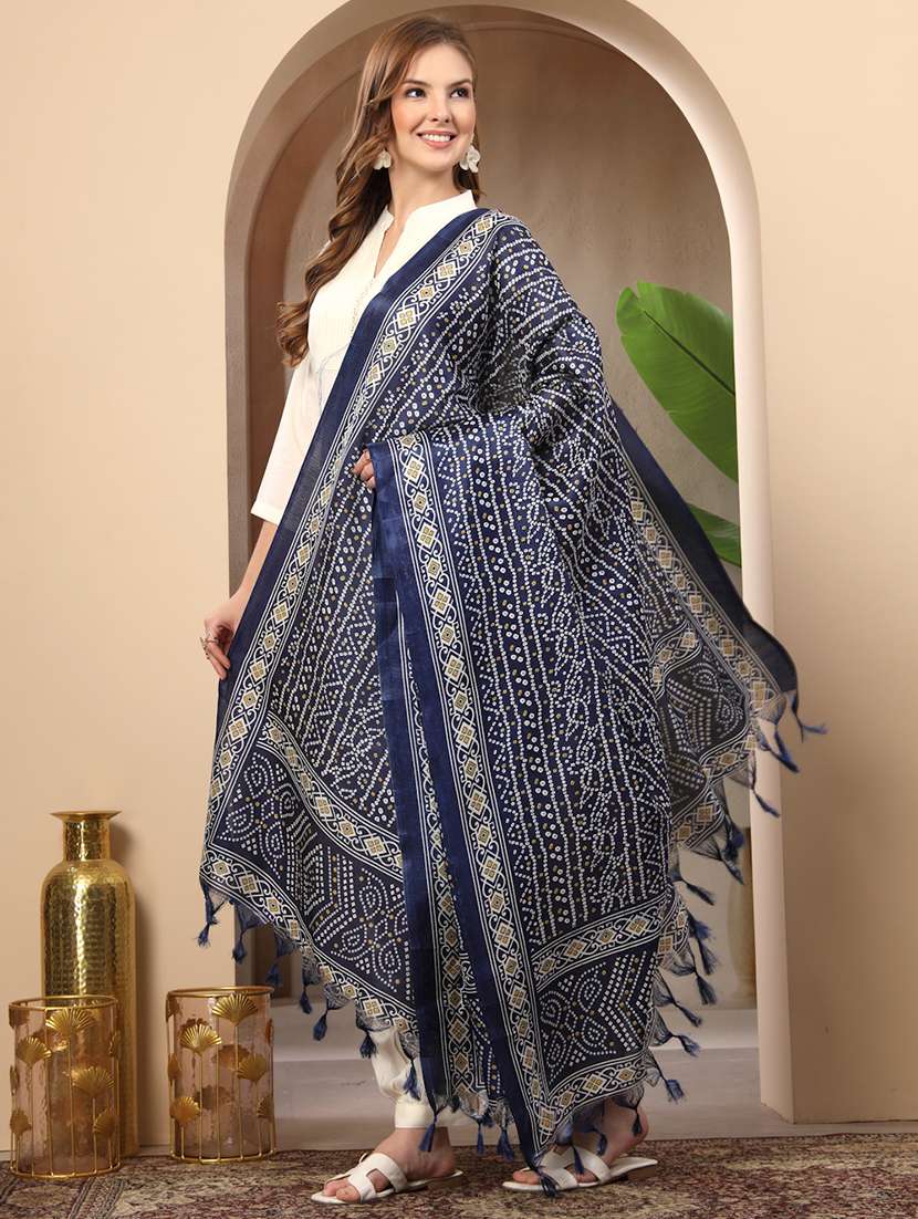 women bandhani printed dupatta - 22219881 -  Standard Image - 1