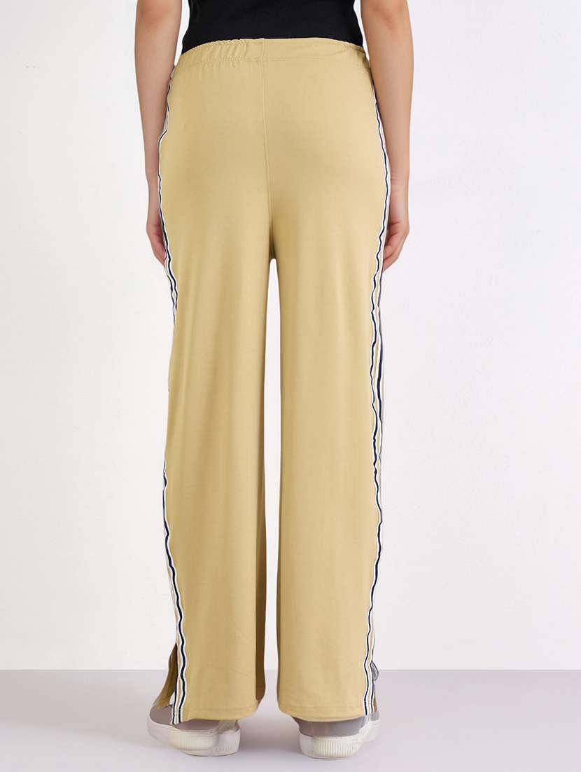 women solid high rise relaxed fit track pant - 22219926 -  Standard Image - 1