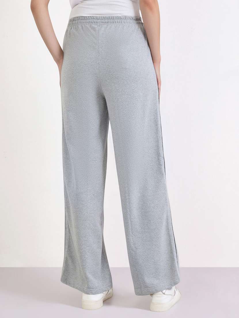women solid high rise relaxed fit track pant - 22219927 -  Standard Image - 1