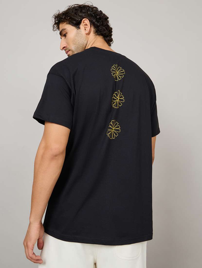 men back print short sleeve oversized t-shirt - 22220069 -  Standard Image - 1