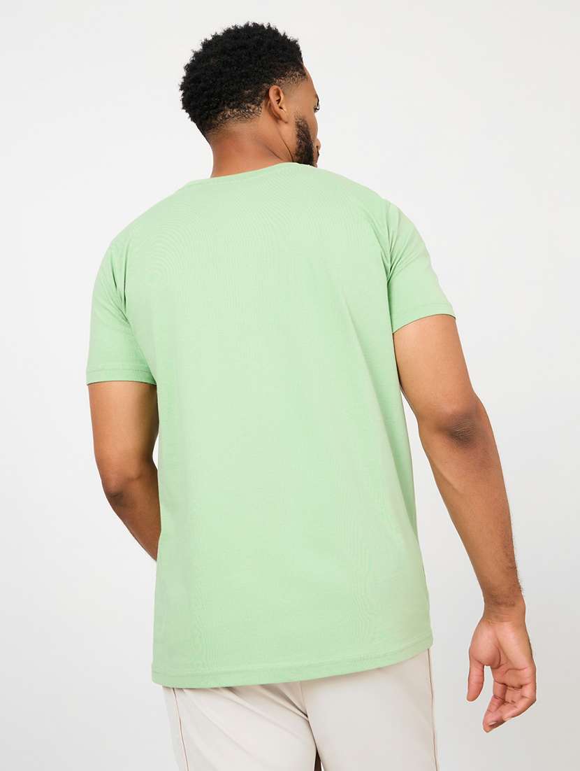 men placement print short sleeve regular fit t-shirt - 22220071 -  Standard Image - 1