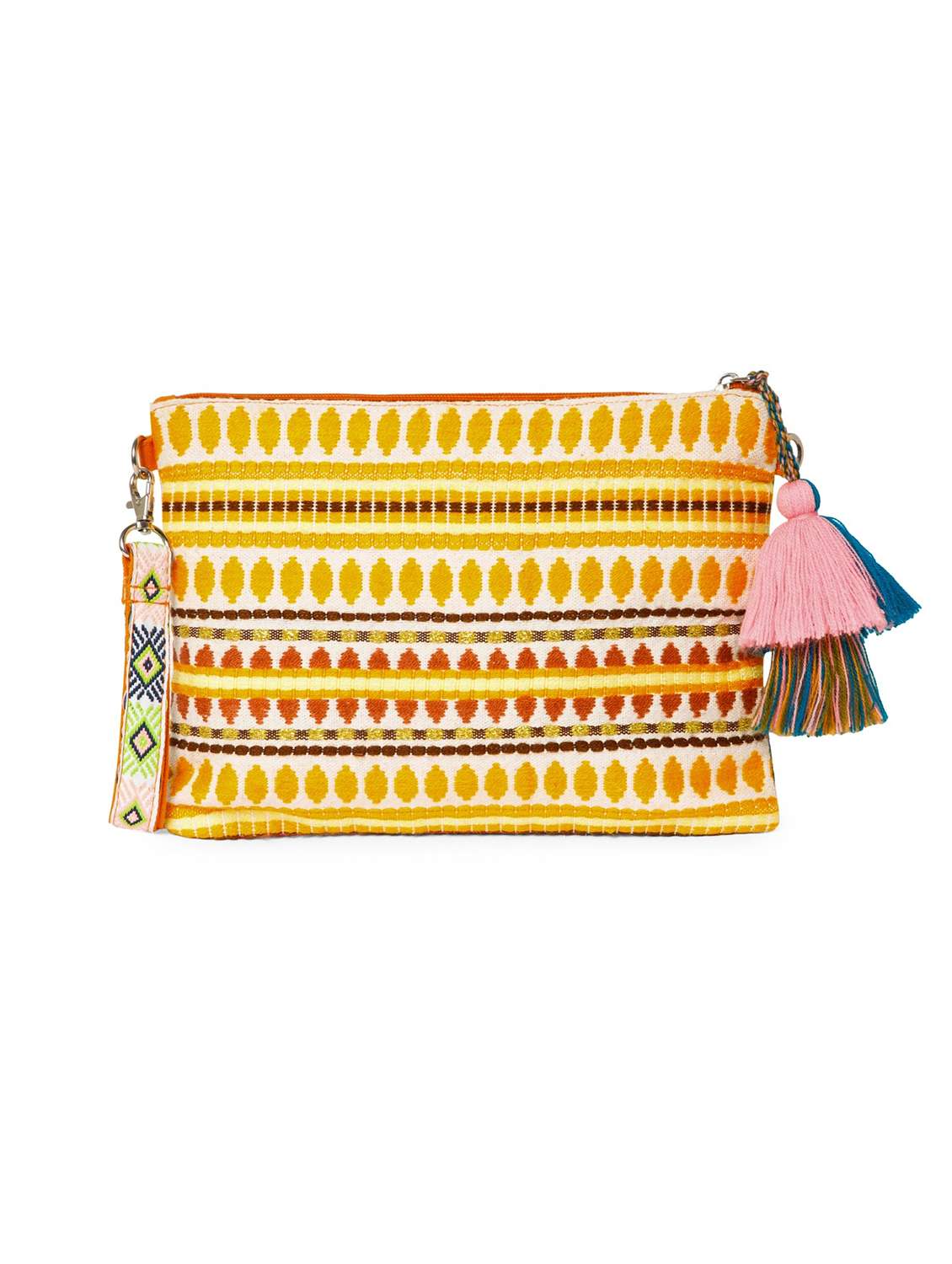 embroidered sling bag with tribal design - 22220090 -  Standard Image - 1