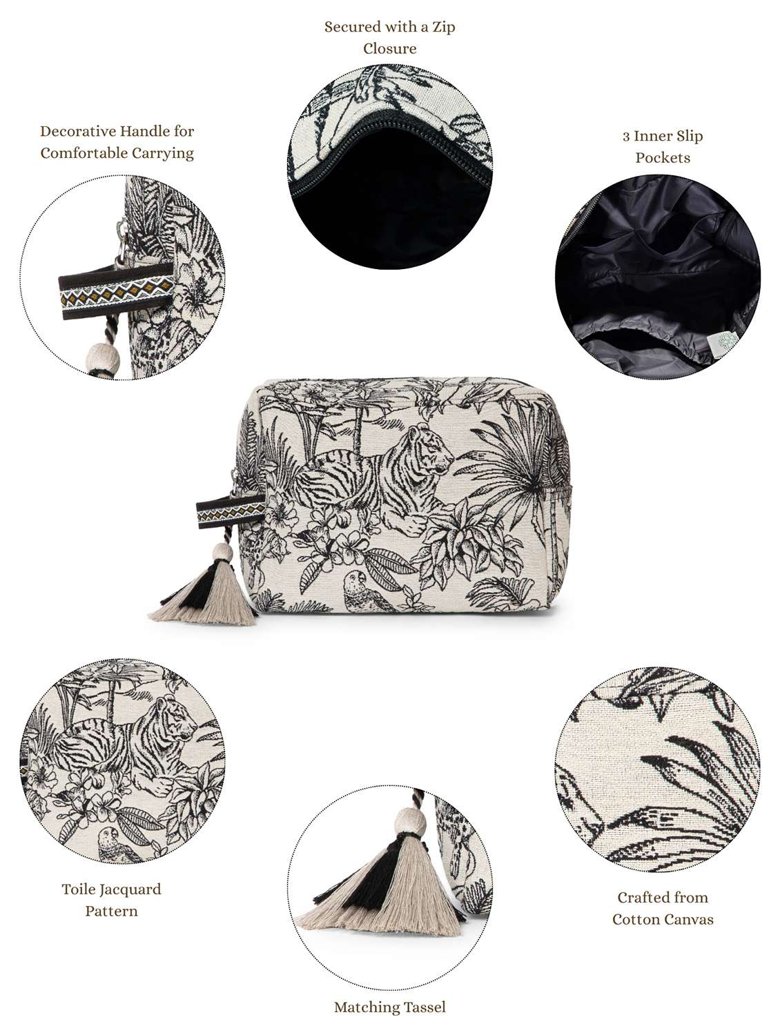  women canvas travel accessory bag - 22220095 -  Standard Image - 4