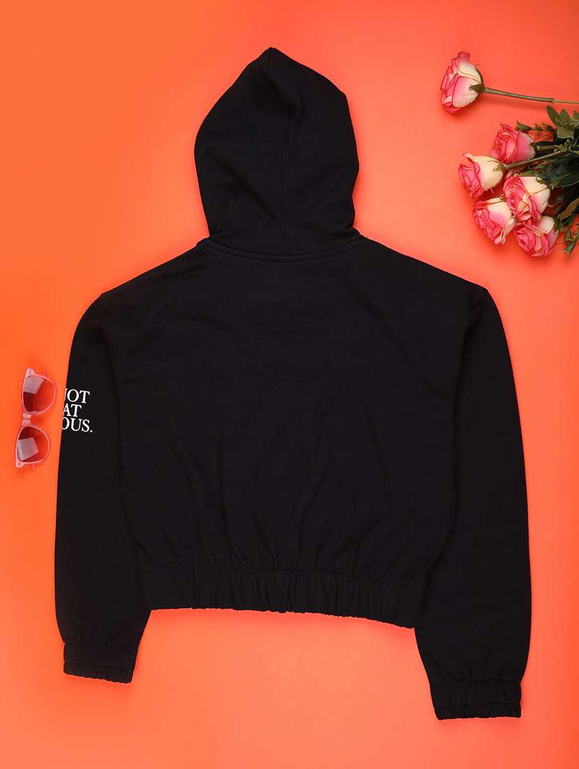 girls printed long sleeve hooded sweatshirt - 22220097 -  Standard Image - 1