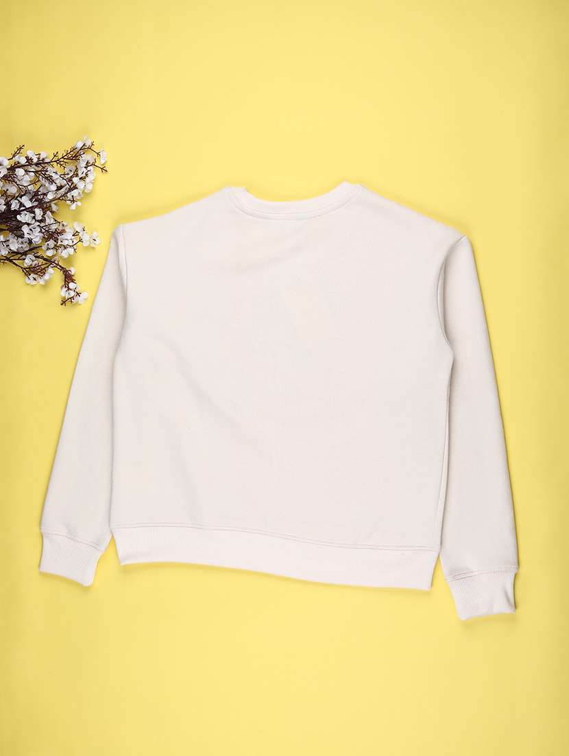 girls printed long sleeve hooded sweatshirt - 22220100 -  Standard Image - 1