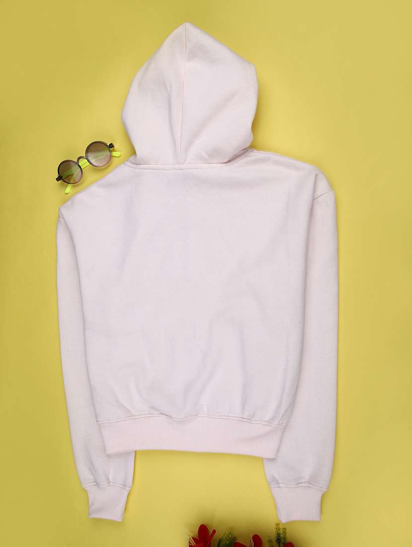 kids solid long sleeve hooded sweatshirt - 22220103 -  Standard Image - 1