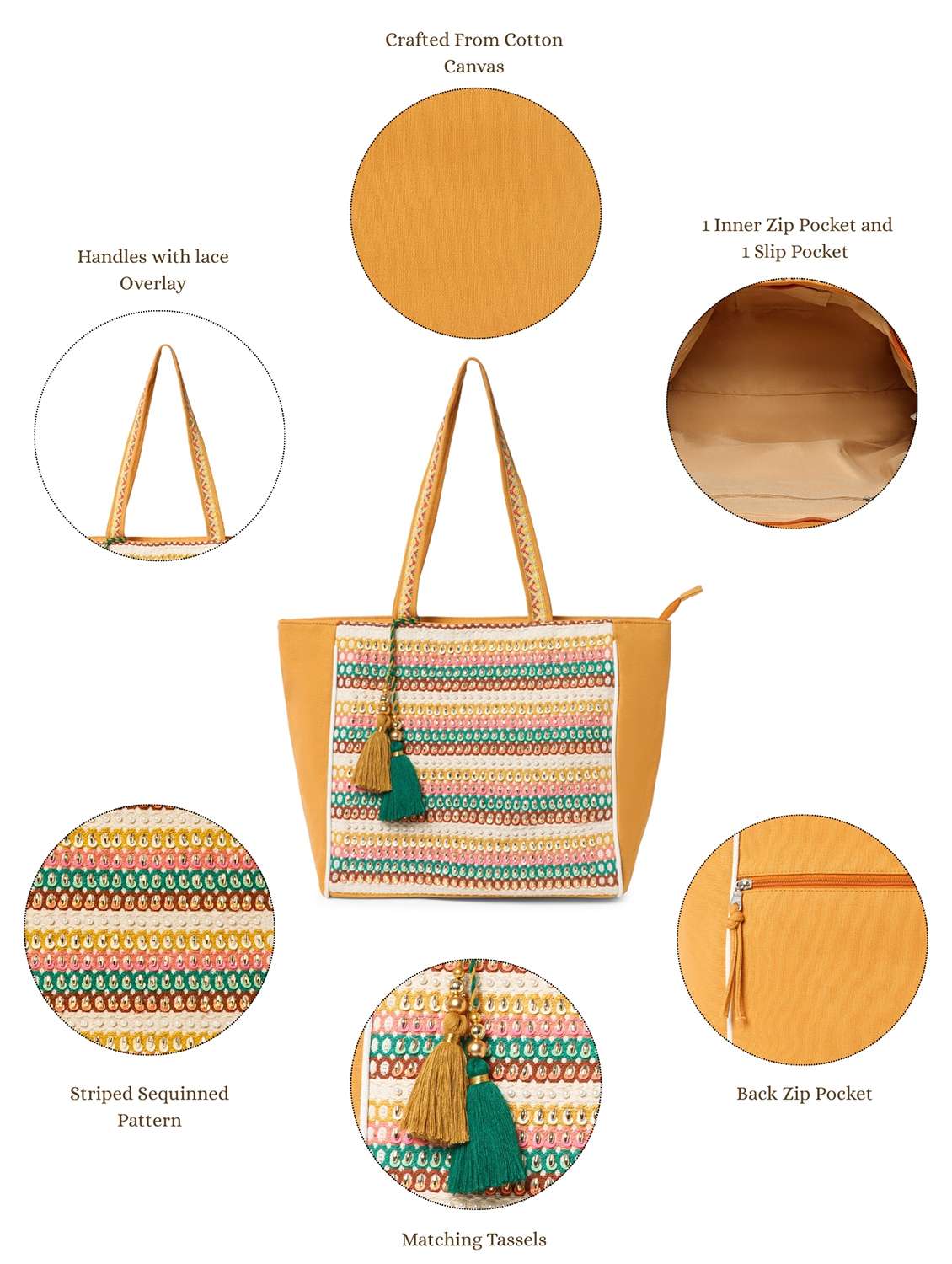  women embellished everydaytote bag - 22220109 -  Standard Image - 4