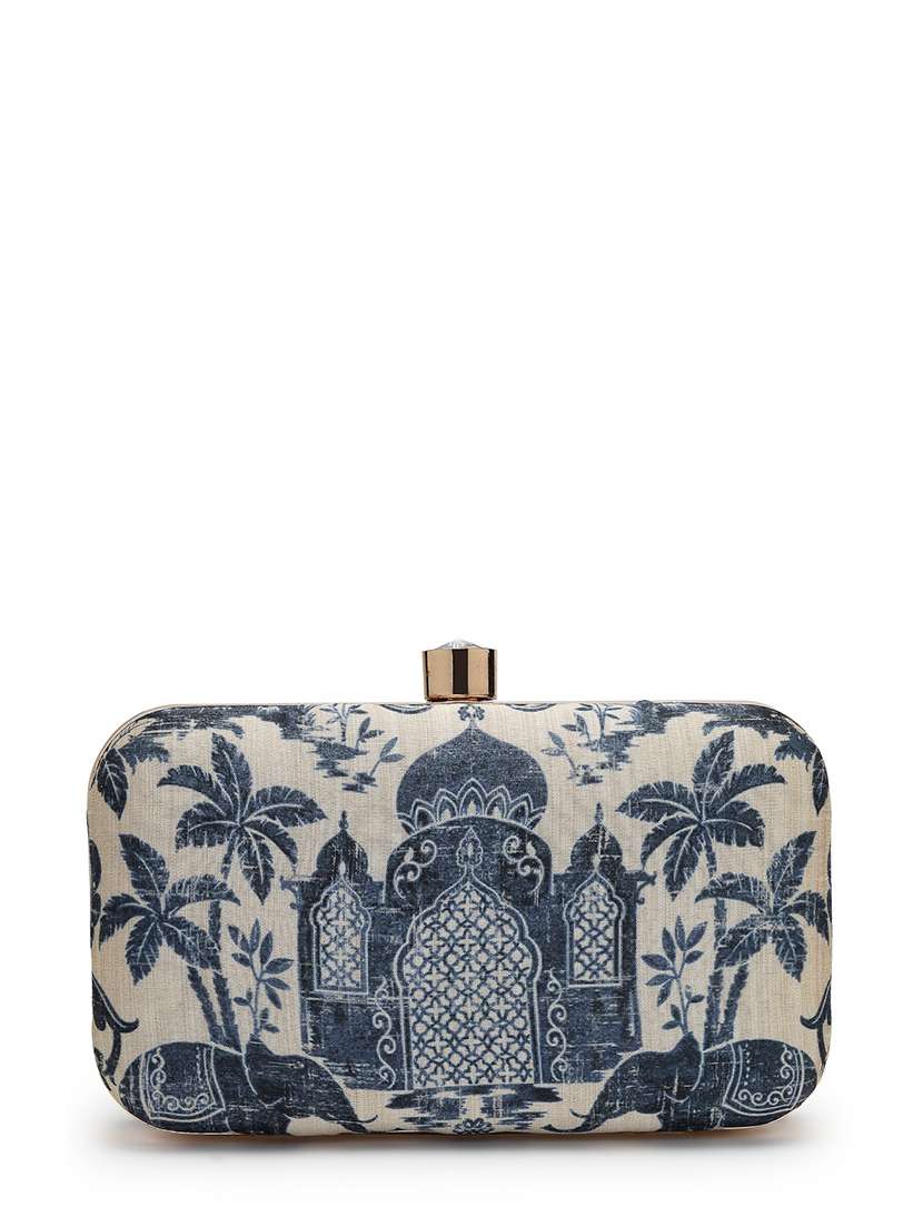 women embroidered clutch with detachable strap - 22220154 -  Standard Image - 1