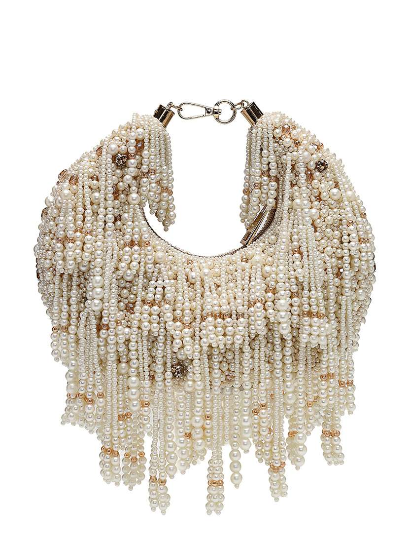 women off white embellished clutch  - 22220156 -  Standard Image - 1