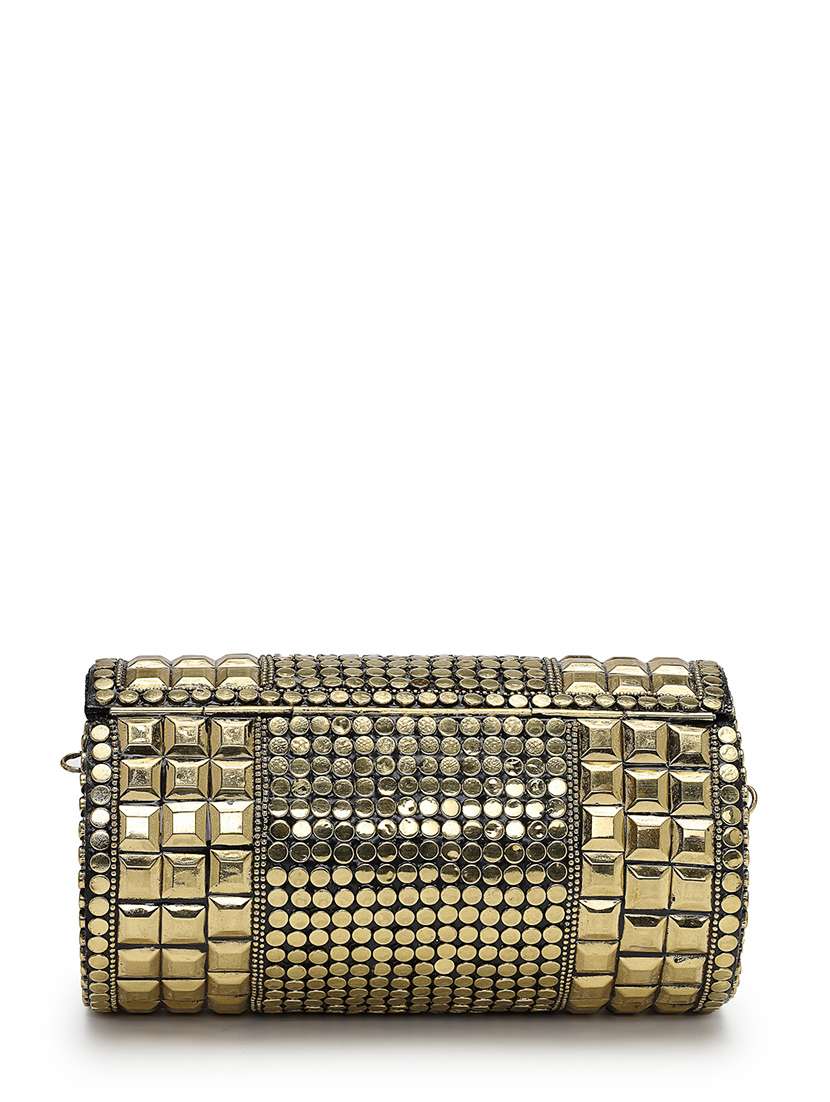 embellished clutch with gold chain  - 22220168 -  Standard Image - 1