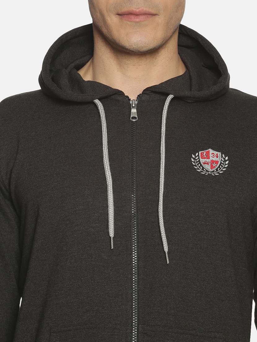 men solid long sleeve regular fit sweatshirt - 22220175 -  Standard Image - 4