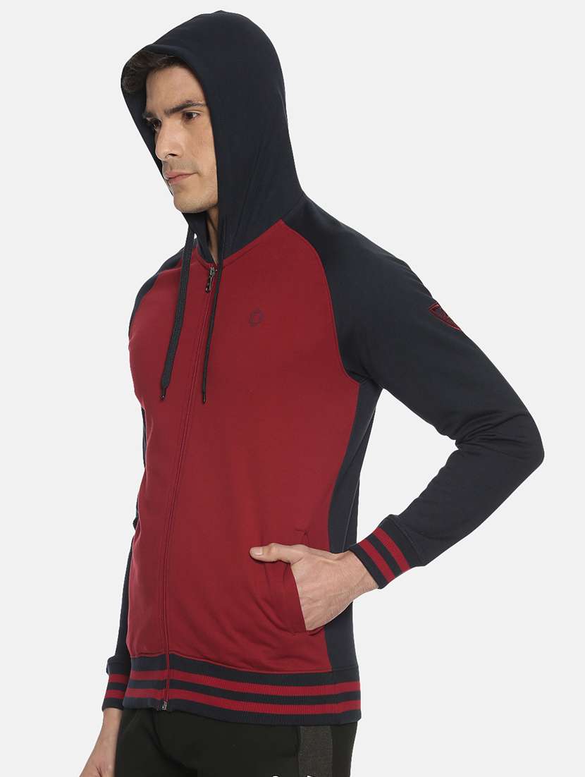 men color block long sleeve regular fit sweatshirt - 22220179 -  Standard Image - 1