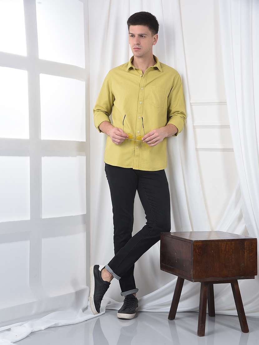 men plain mid rise full length jeans - 22220202 -  Standard Image - 4