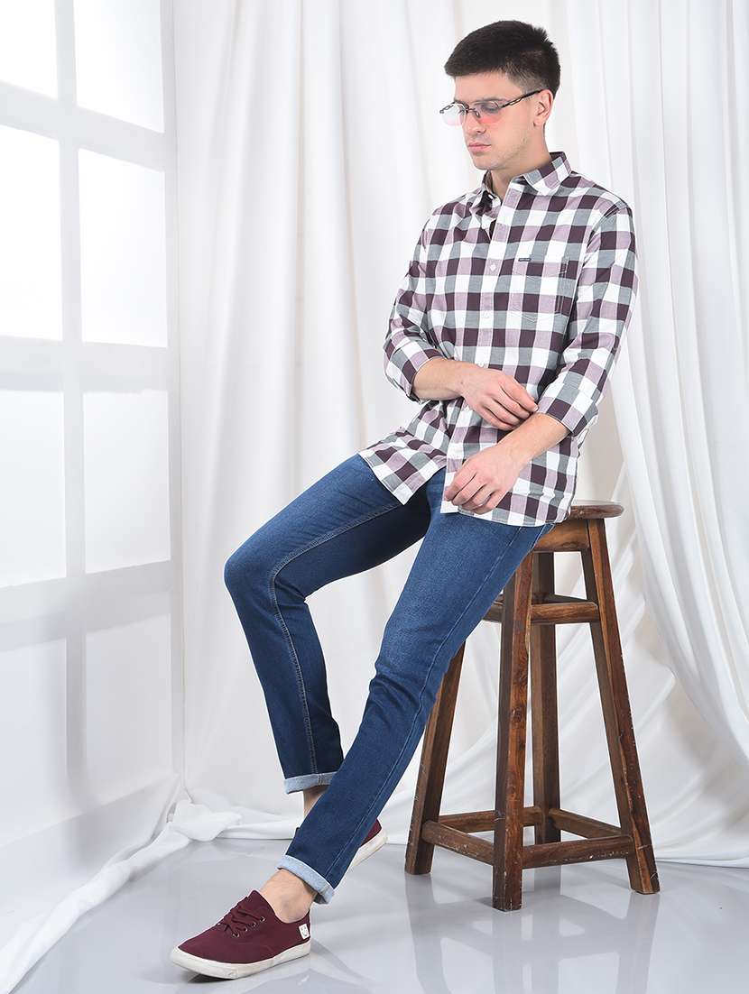 men washed mid rise full length jeans - 22220205 -  Standard Image - 4