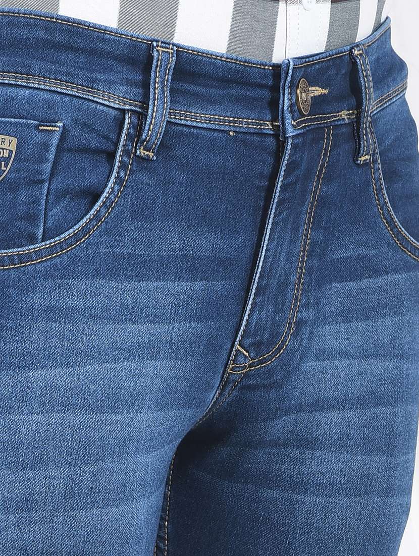 men washed mid rise full length jeans - 22220205 -  Standard Image - 6