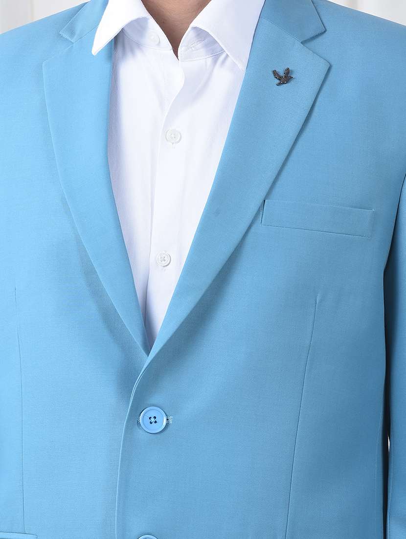 men solid lapel collar 2-piece suits set - 22220234 -  Standard Image - 6