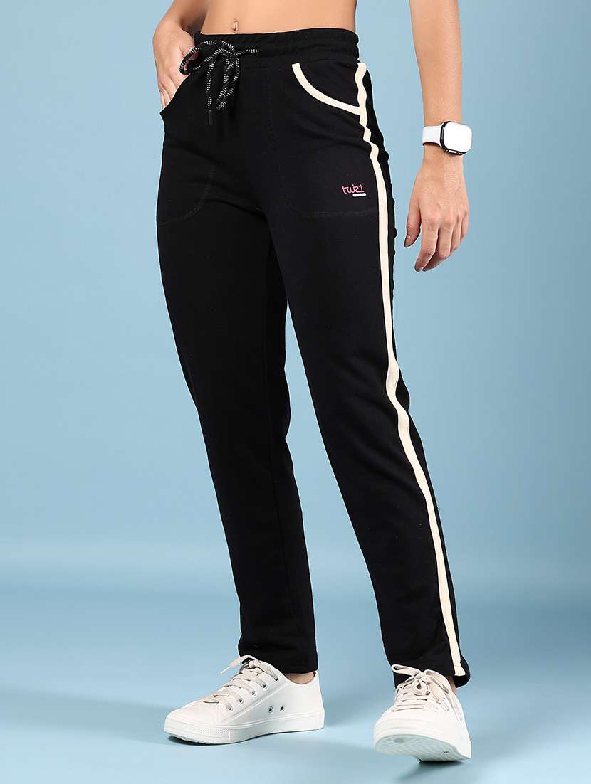 women tapered mid rise regular fit track pant - 22222804 -  Standard Image - 1