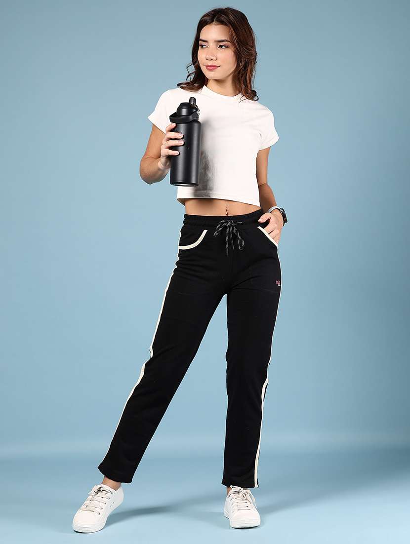 women tapered mid rise regular fit track pant - 22222804 -  Standard Image - 4