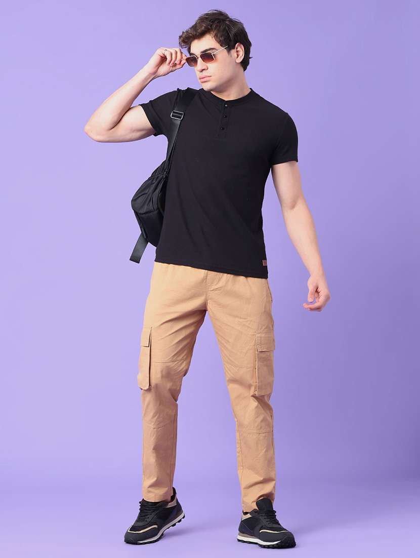 men textured short sleeve slim fit t-shirt - 22223000 -  Standard Image - 4