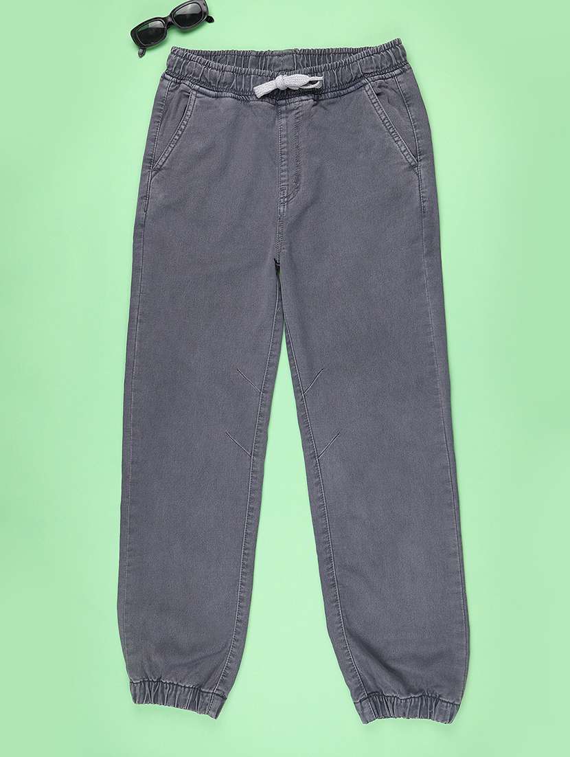 Boys Washed Mid Rise Jogger - 22223096 -  Standard Image - 1