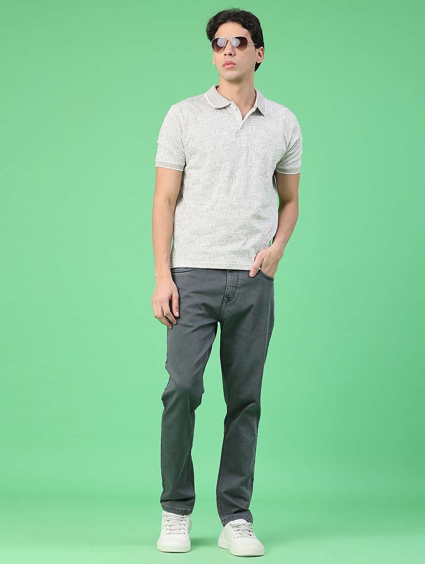 men printed short sleeve regular fit polo t-shirt - 22223101 -  Standard Image - 4