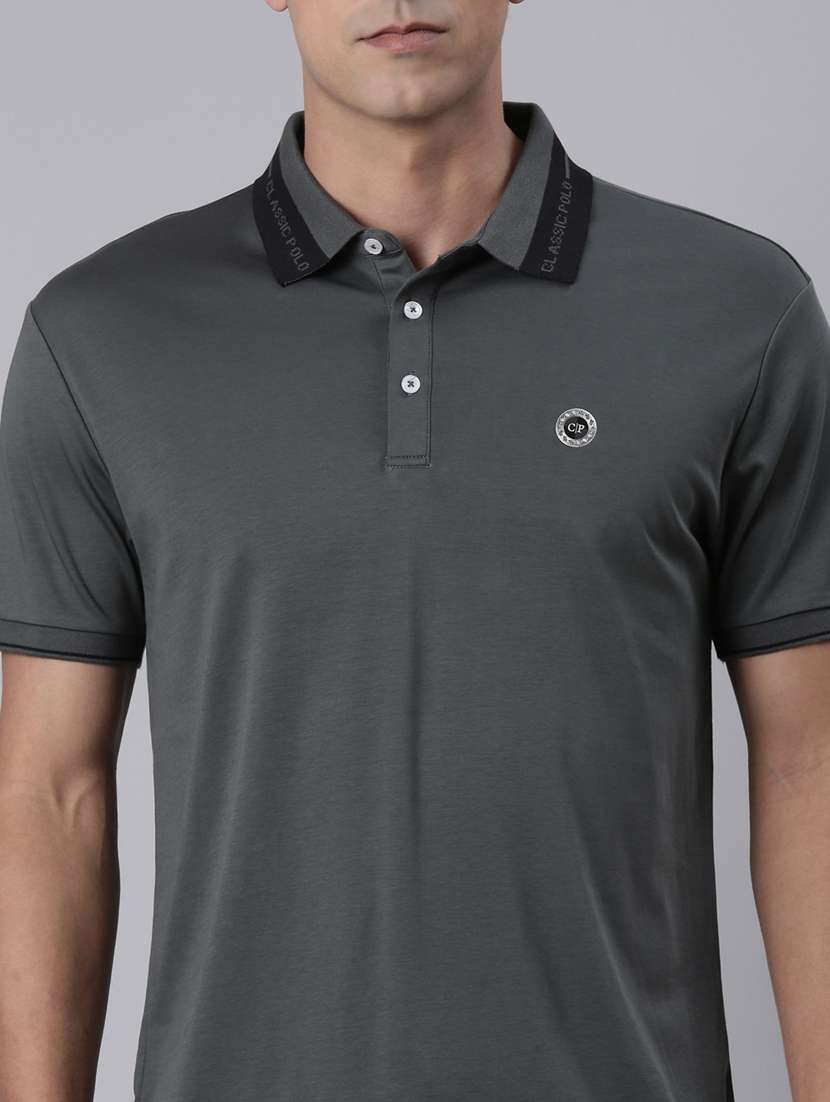 men solid short sleeve regular fit polo t-shirt - 22223410 -  Standard Image - 4