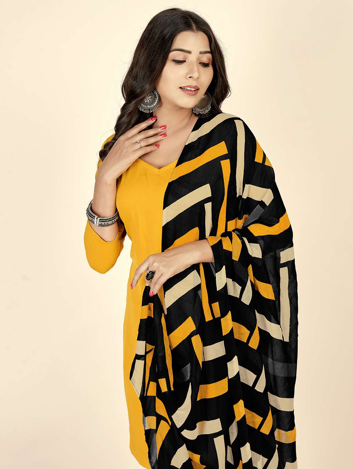 women solid unstitched salwar suit set - 22223515 -  Standard Image - 4