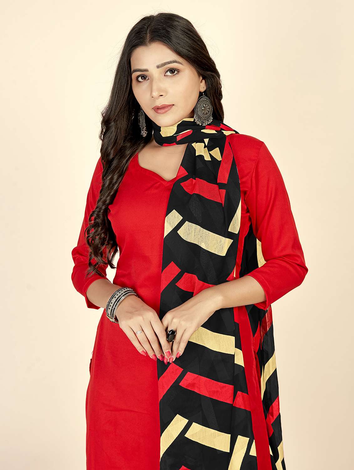 women solid unstitched salwar suit set - 22223517 -  Standard Image - 4