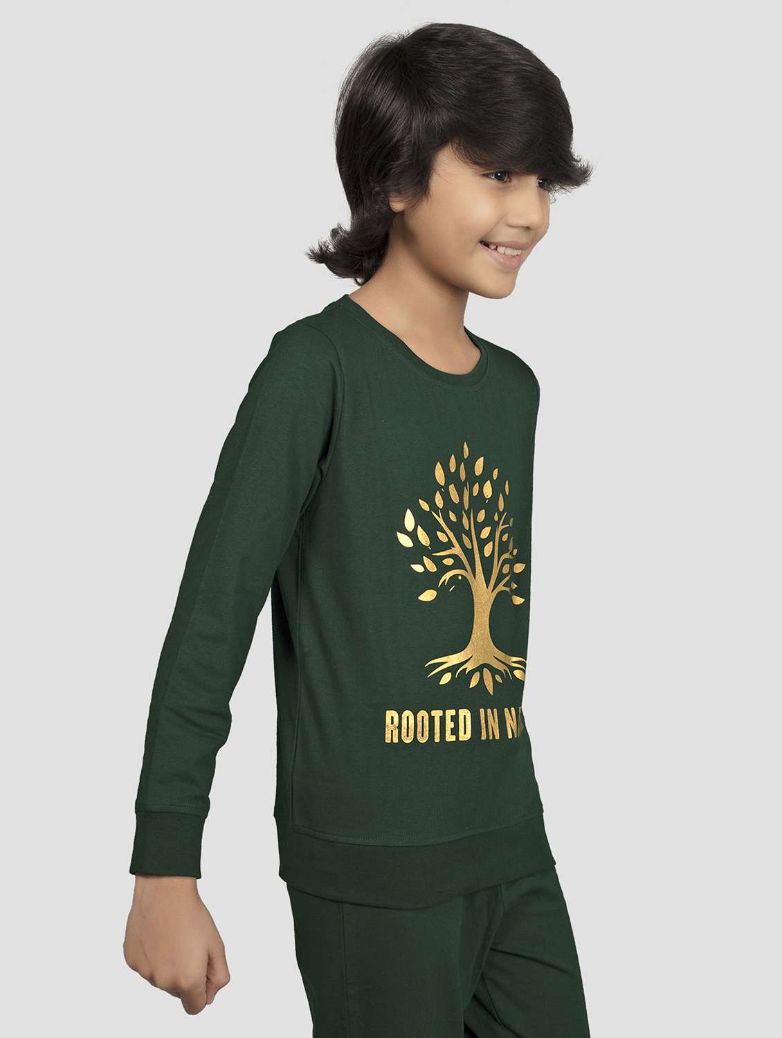 boys printed full length co-ord set - 22223588 -  Standard Image - 1