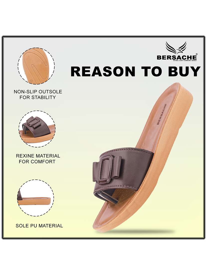 women solid slip on flat sandals - 22223594 -  Standard Image - 4