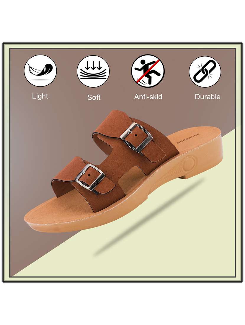 women solid slip on flat sandals - 22223601 -  Standard Image - 4