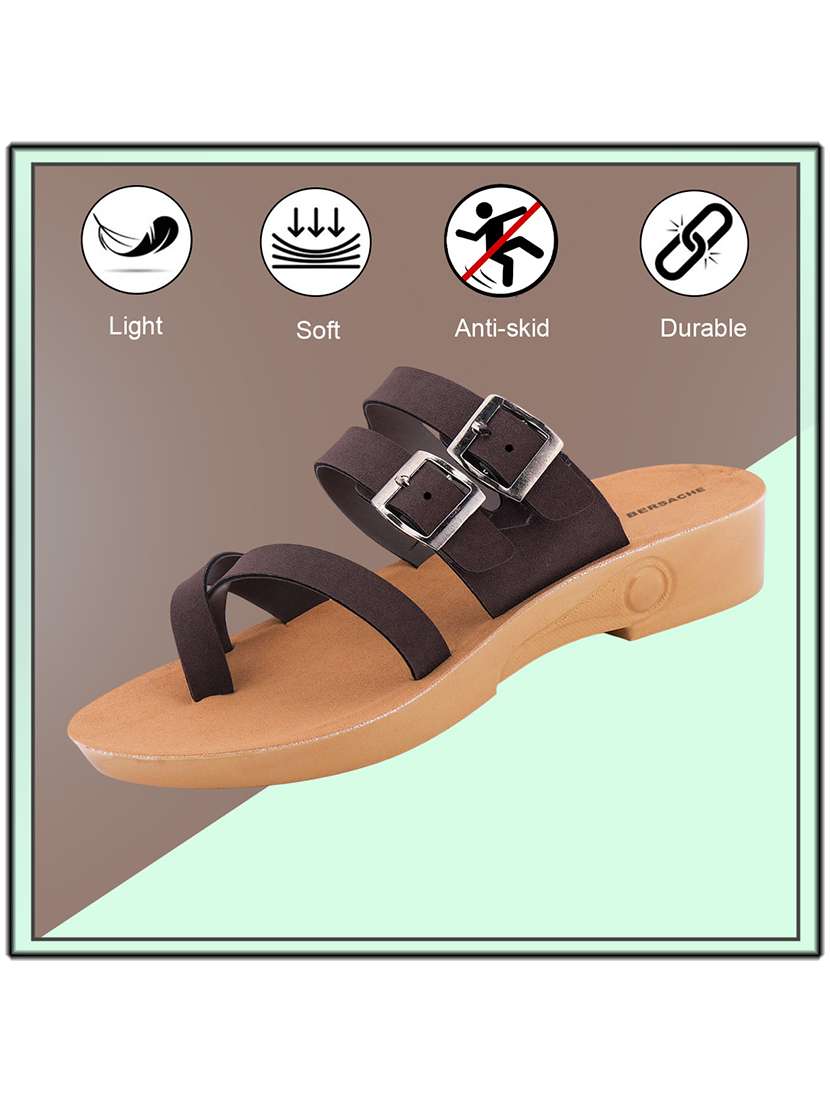 women solid slip on flat sandals - 22223606 -  Standard Image - 4