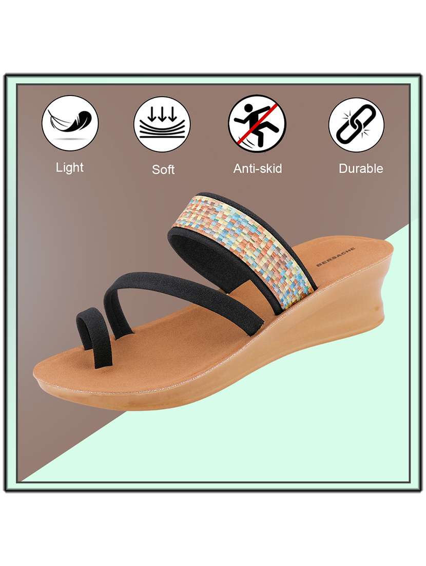 women solid slip on flat sandals - 22223607 -  Standard Image - 4