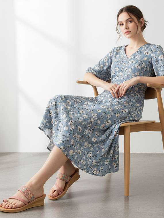 women solid slip on flat sandals - 22223608 -  Standard Image - 1