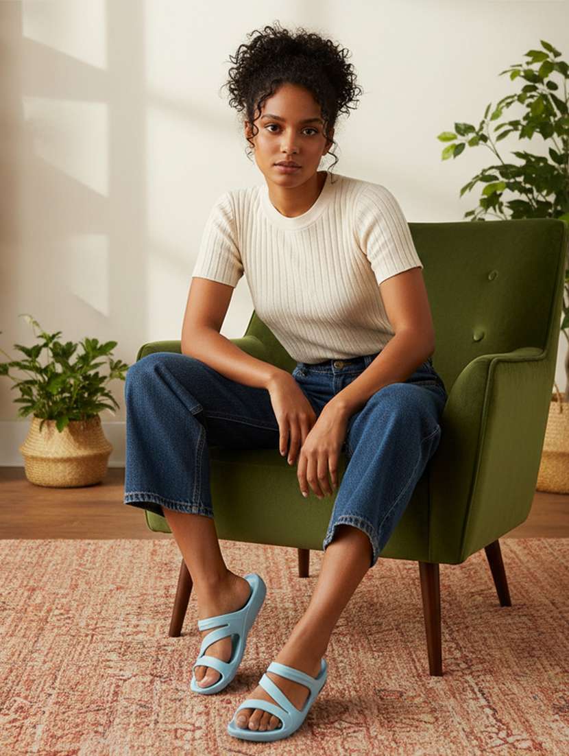 women solid slip on flip flop - 22223611 -  Standard Image - 1