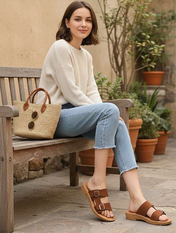 women solid slip on flip flop - 22223615 -  Standard Image - 1