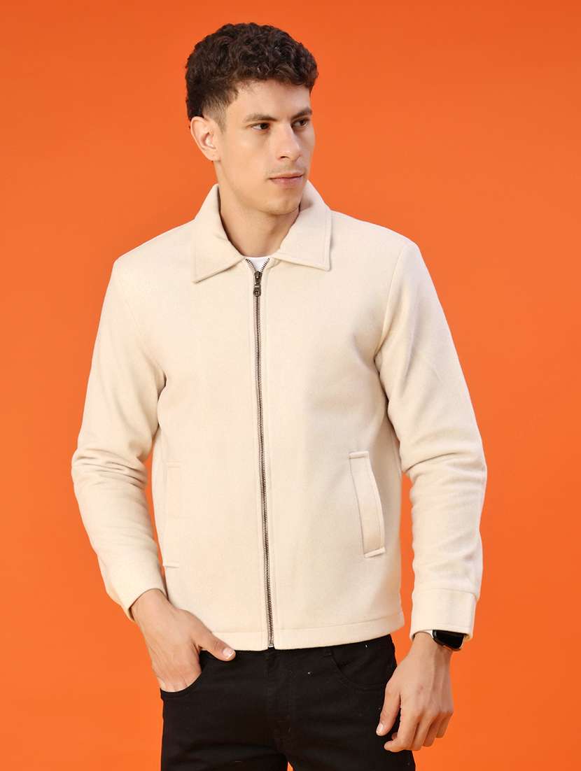 men solid long sleeve regualr fit shacket - 22223674 -  Standard Image - 1