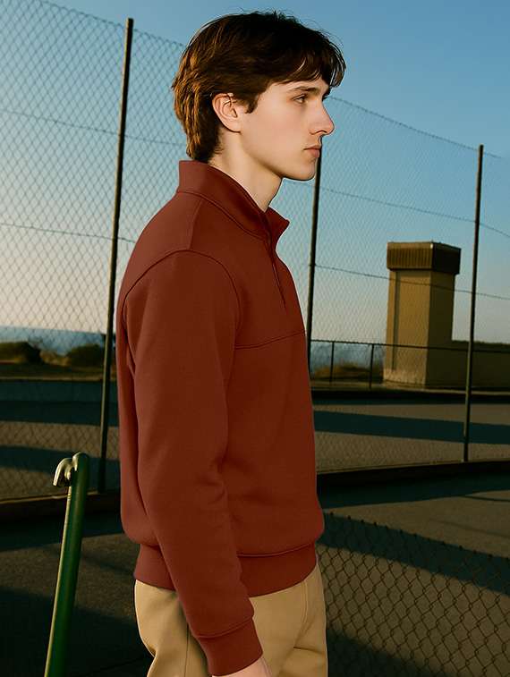 men solid long sleeve regular fit sweatshirt - 22223708 -  Standard Image - 1